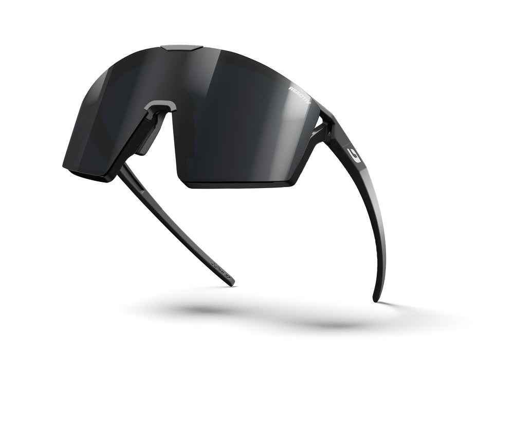 Julbo Edge Sportbrille – Schwarz Matt / Schwarz – REACTIV 0-3 – Detailansicht
