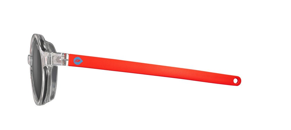 Julbo Walk Kindersonnenbrille – Kristall / Neonorange Matt – Spectron 3 – Seitenansicht