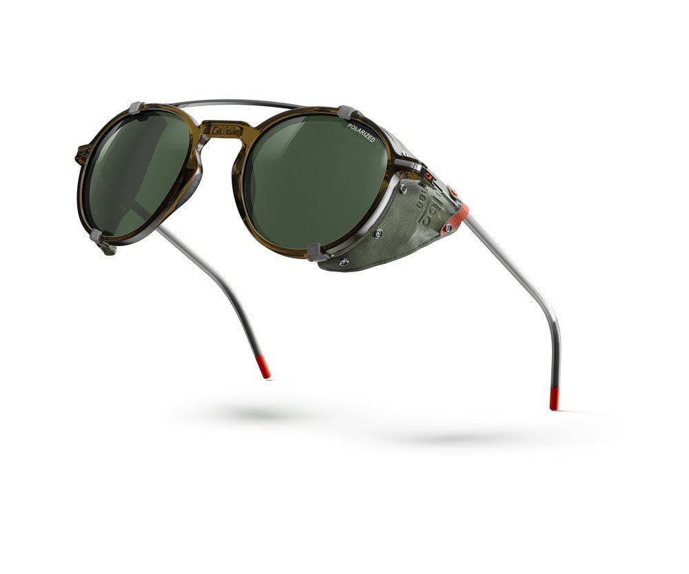 Julbo Legacy Sonnenbrille – Braun / Khaki / Orange – Spectron 3 Polarized – Detailansicht