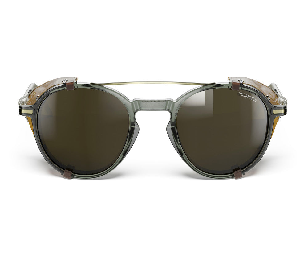 Julbo Legacy Sonnenbrille – Hellgrau / Gold – Spectron 3 Polarized – Detailansicht