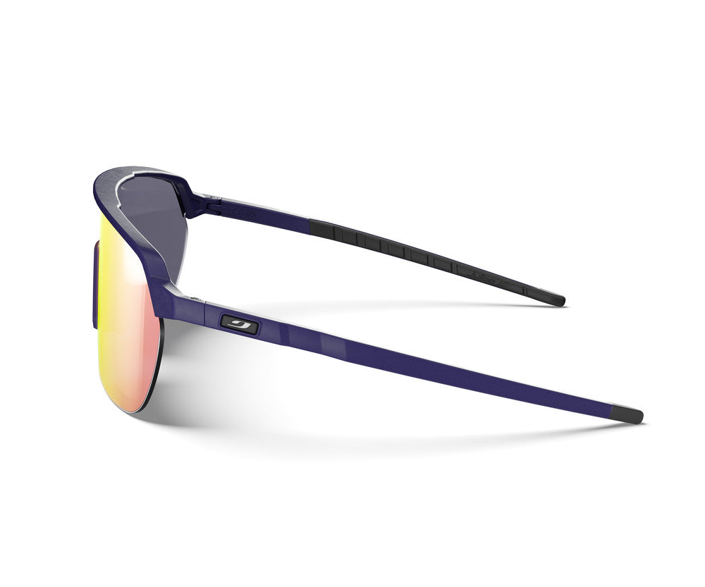 Julbo Frequency Sportbrille – Dunkelviolett – REACTIV 1-3 Light Amplifier – Detailansicht