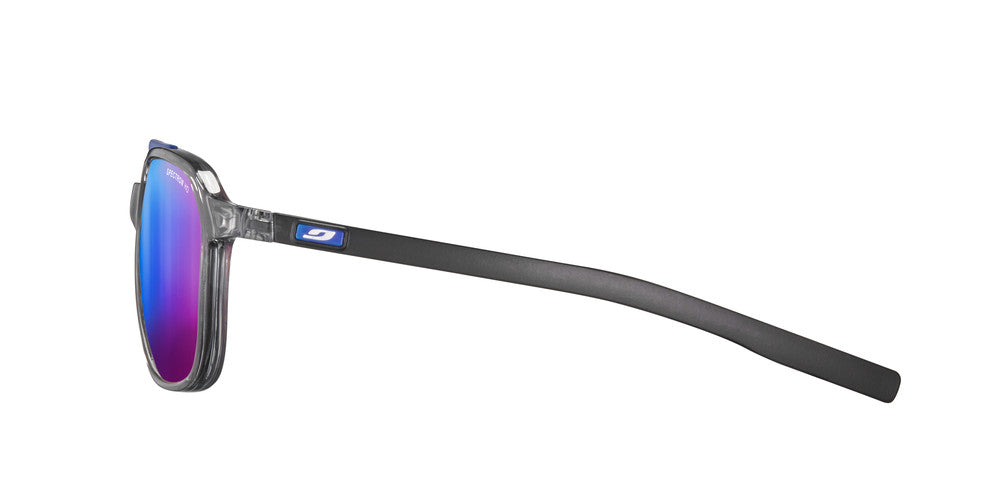 Julbo Slack Sonnenbrille – Grau / Dunkelblau / Schwarz – Spectron HD 3 – Seitenansicht