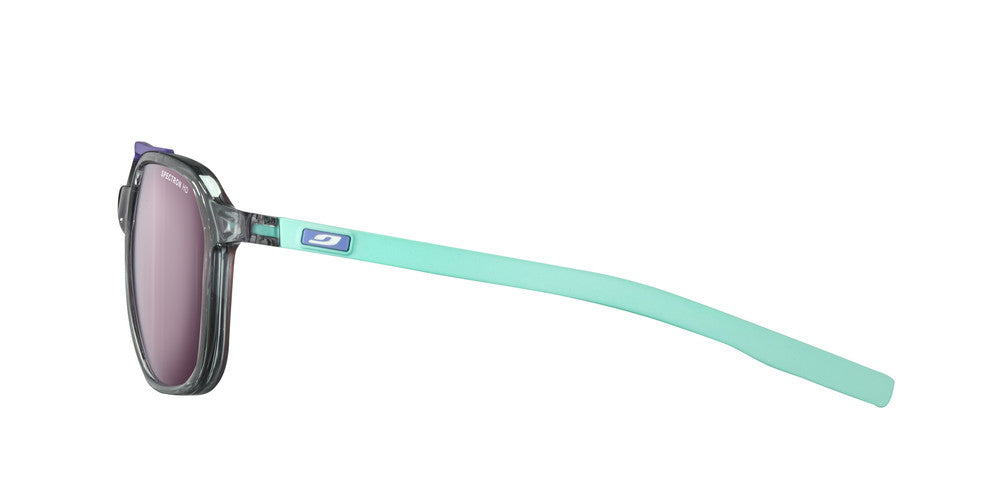 Julbo Slack Sonnenbrille – Grau / Violett / Mint – Spectron HD 3 – Seitenansicht