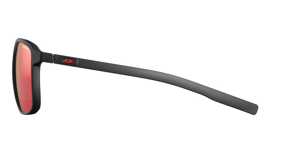 Julbo Creek Sportbrille – Schwarz / Rot – Spectron 3 – Seitenansicht