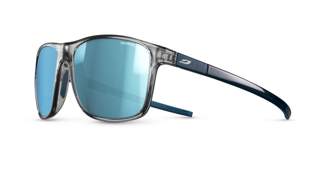 Julbo The Streets Sportbrille – Grau / Blau – Spectron HD 3 Polarized – Frontansicht