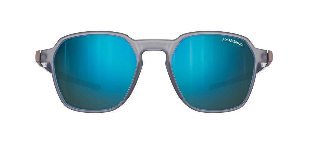 Julbo Drive Sportbrille – Grau / Braun / Dunkelblau – Spectron HD 3 Polarized – Detailansicht