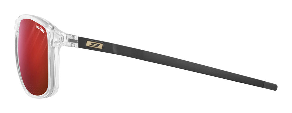 Julbo Compass Sportbrille – Kristall / Schwarz – REACTIV 0-3 High Contrast – Seitenansicht