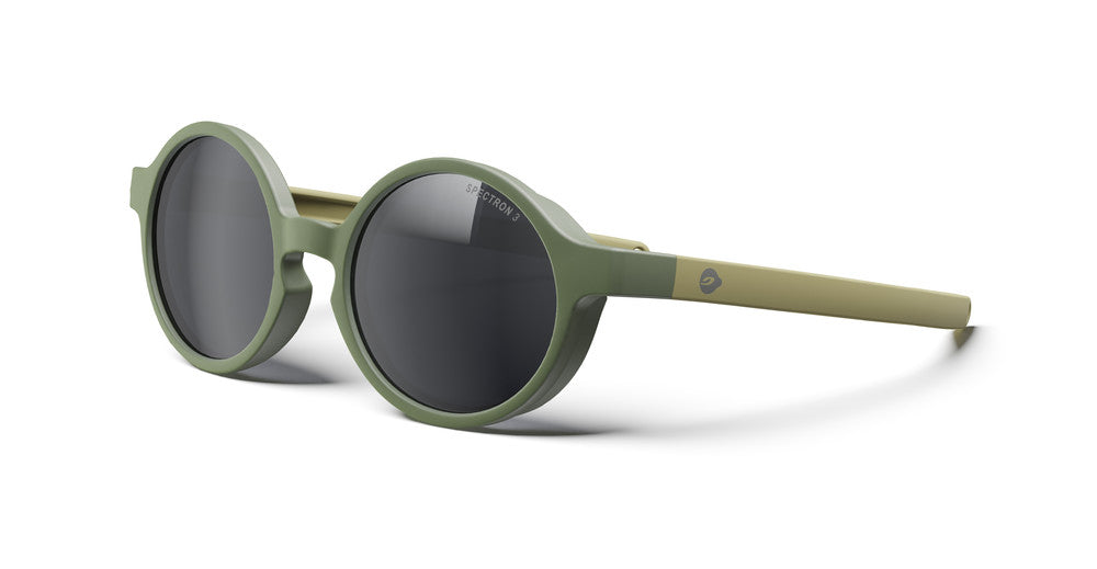 Julbo Walker Kindersonnenbrille – Grün Army / Braun – Spectron 3 – Frontansicht