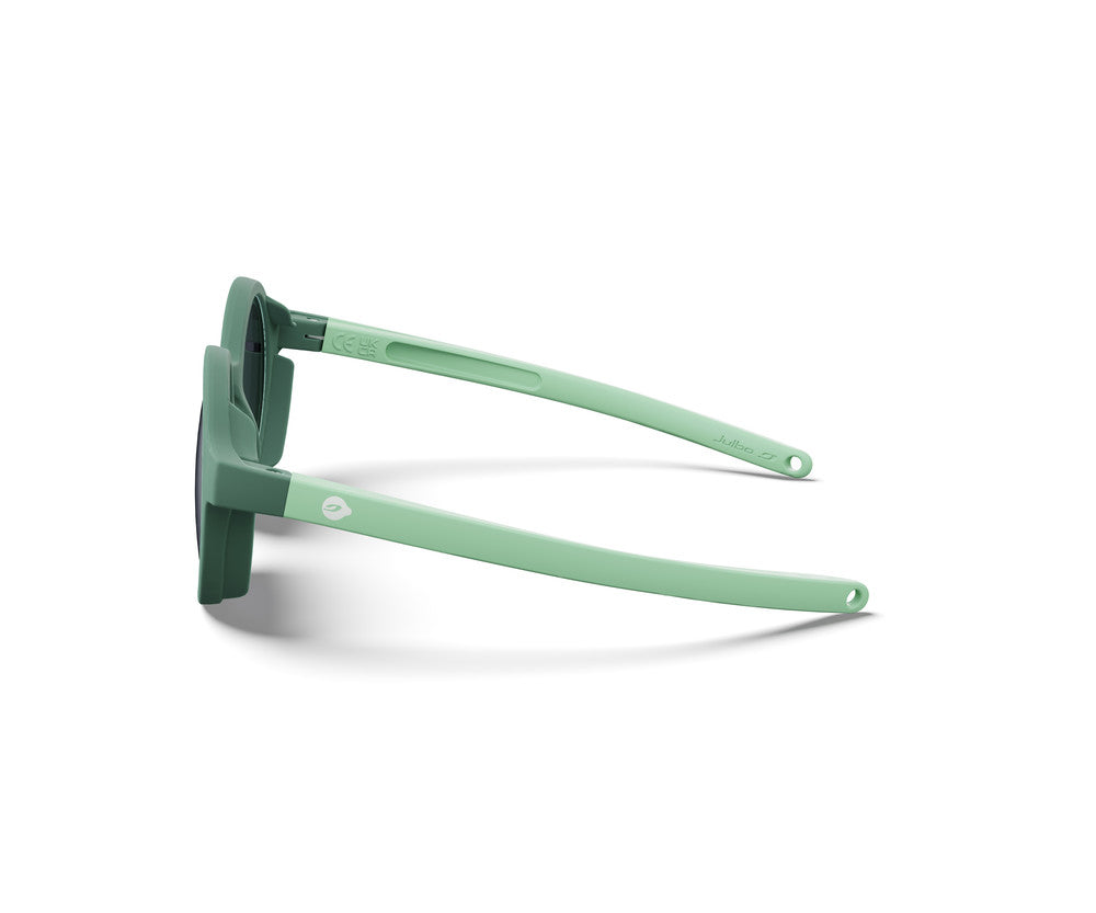 Julbo Ranger Kindersonnenbrille – Pastellgrün / Flechtengrün – Spectron 3 – Seitenansicht