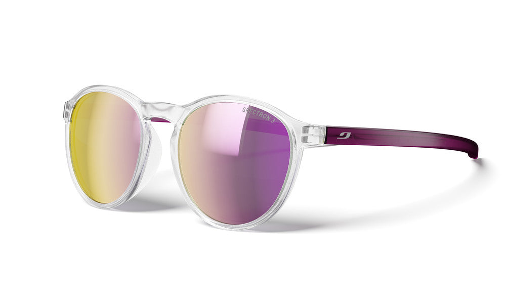 Julbo Joliet Kindersonnenbrille – Kristall / Violett Durchscheinend Matt – Spectron 3 – Frontansicht