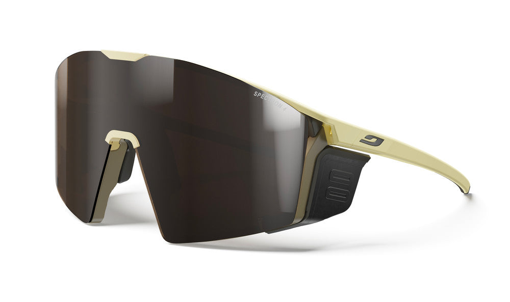 Julbo Edge Cover Sportbrille – Helles Kastanienbraun / Dunkelbraun – Spectron 4 – Frontansicht