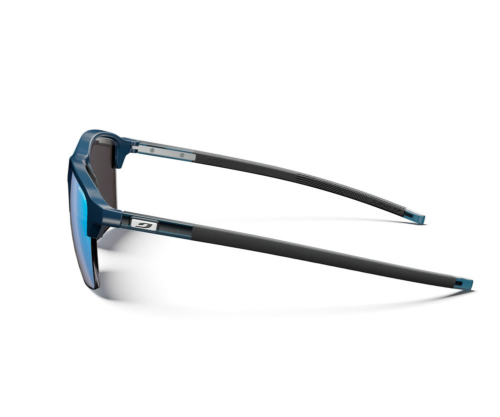 Julbo Crossline Sportbrille – Blau / Blau Durchscheinend Glänzend – Spectron 3 – Seitenansicht