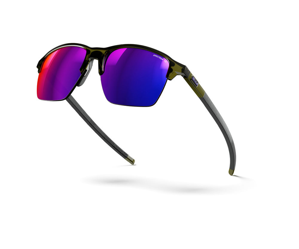 Julbo Crossline Sportbrille – Khaki / Khaki Glänzend – Spectron HD 3 – Seitenansicht