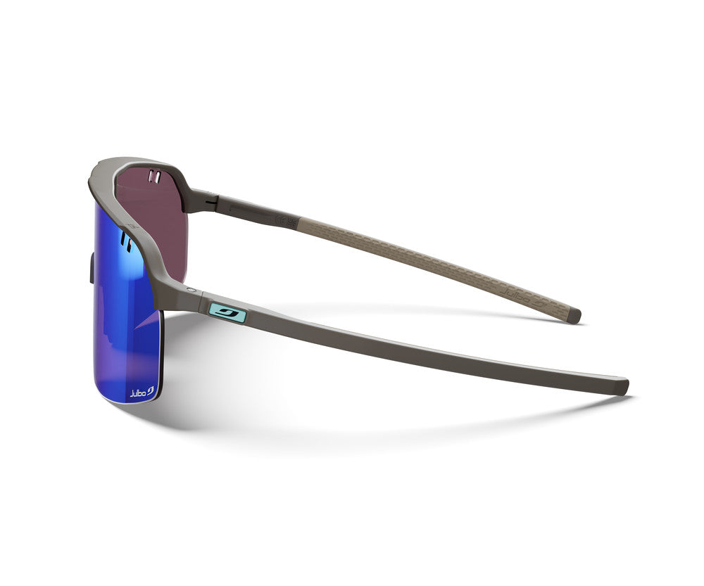 Julbo Intensity Kilian Jornet Sportbrille – Dunkelbraun / Hellbraun – REACTIV 1-3 High Contrast – Seitenansicht