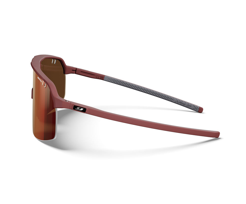 Julbo Intensity Sportbrille – Rotbraun / Grau – REACTIV 0-3 High Contrast – Detailansicht