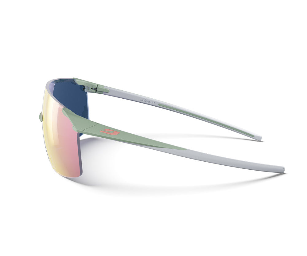 Julbo Faster S Sportbrille – Olivgrün / Grau – Spectron 3 – Seitenansicht