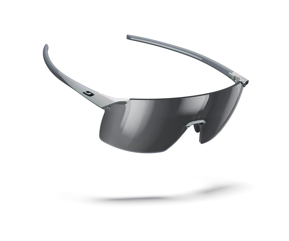 Julbo Faster S Sportbrille – Silber / Schwarz – Spectron 3 – Detailansicht