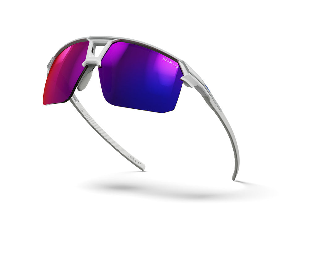 Julbo Liry Sportbrille – Hellgrau / Grau Glänzend – Spectron HD 3 – Seitenansicht