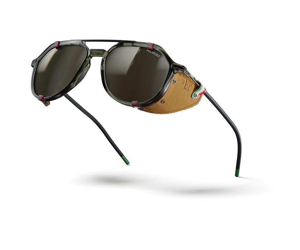 Julbo Tribute Dreamers Series Sonnenbrille – Grün Army / Braun – Spectron 3 Polarized – Seitenansicht