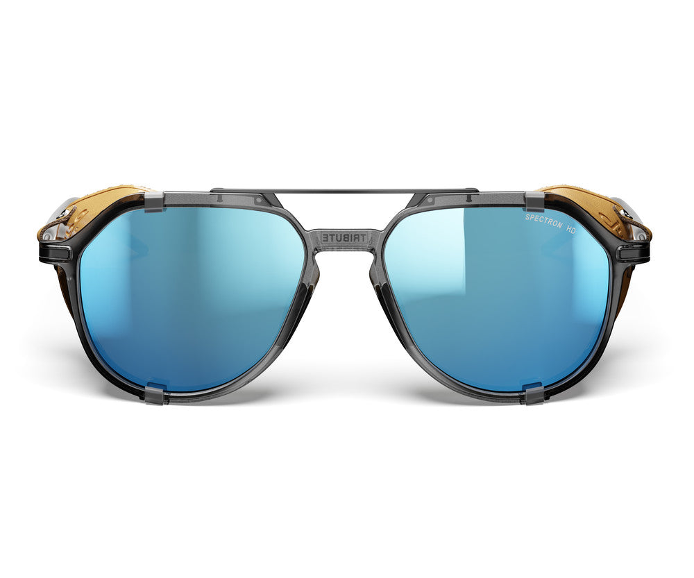 Julbo Tribute Sonnenbrille – Schwarz / Kastanienbraun – Spectron HD 3 Polarized – Detailansicht