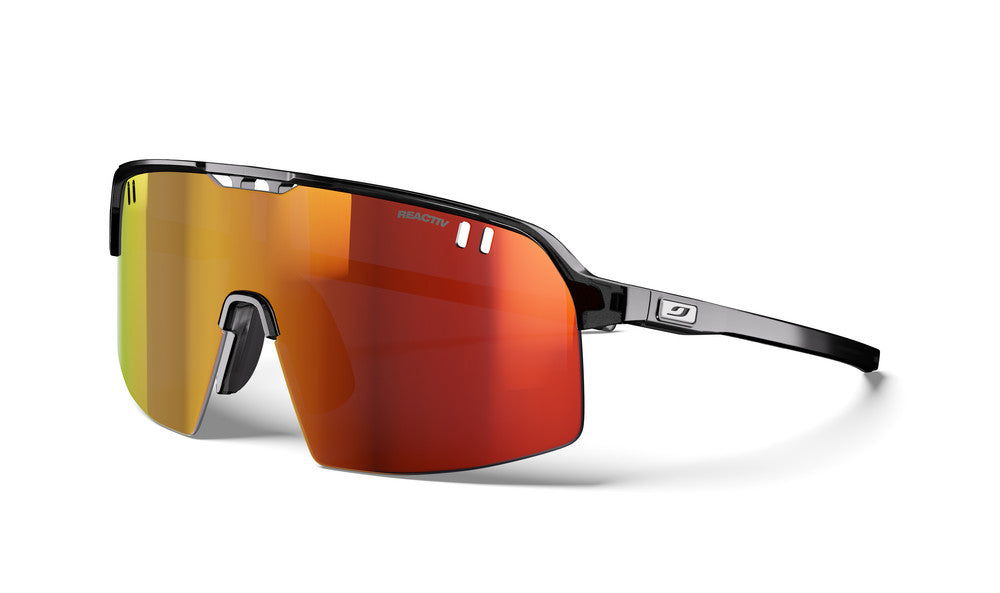 Julbo Intensity S Sportbrille – Schwarz – REACTIV 1-3 Light Amplifier – Frontansicht