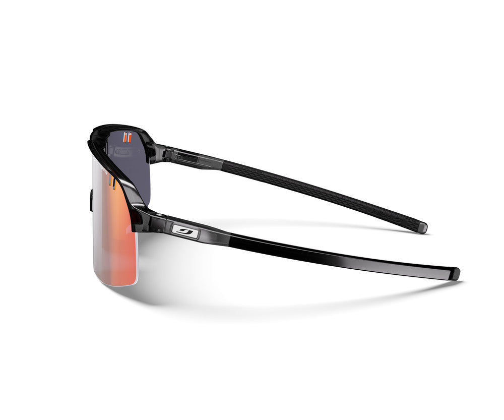 Julbo Intensity S Sportbrille – Schwarz – REACTIV 1-3 Light Amplifier – Seitenansicht