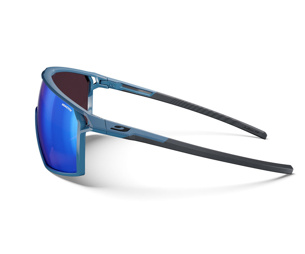 Julbo Rush 2 Sportbrille – Blau / Schwarz – REACTIV 1-3 High Contrast – Seitenansicht