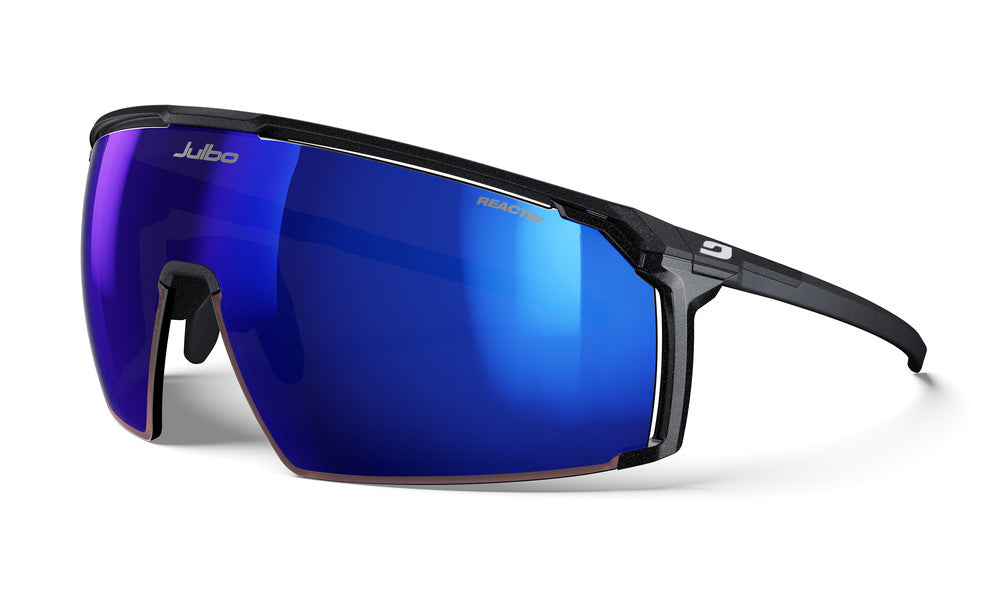 Julbo Panora Sportbrille – Schwarz / Weiß – REACTIV 1-3 High Contrast – Frontansicht
