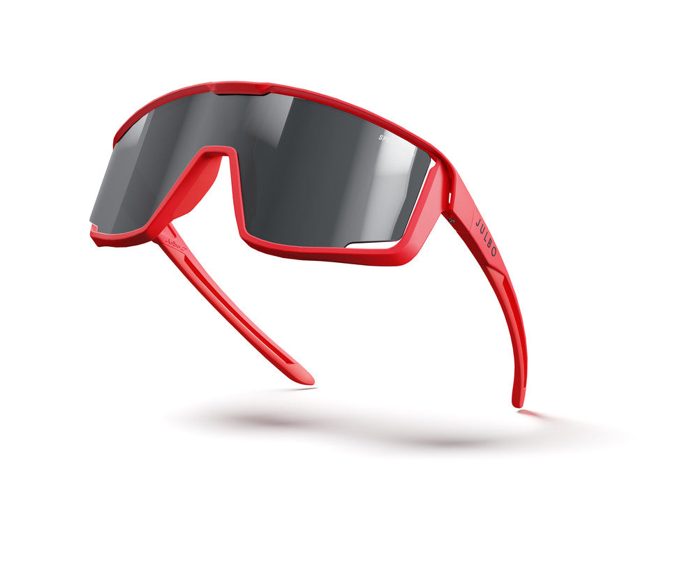 Julbo Fury Neo Kinder-Sportbrille – Fluoreszierendes Rot – Spectron 3 – Seitenansicht