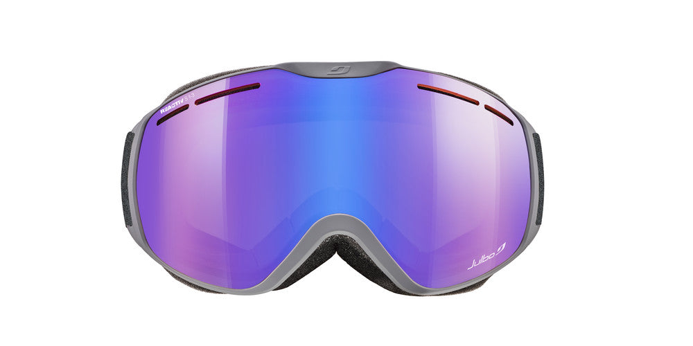 Julbo Fusion Skibrille – Dunkelgrau – REACTIV 1-3 High Contrast – Seitenansicht