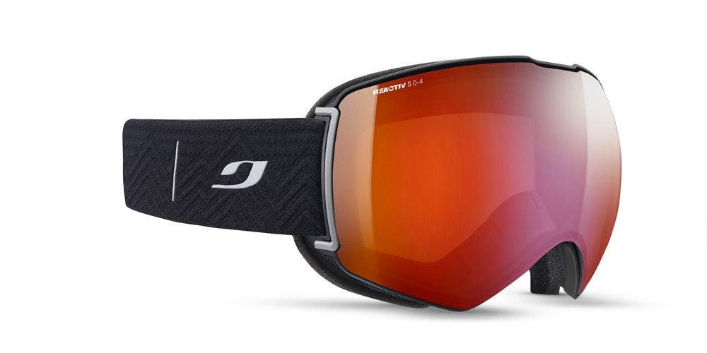 Julbo Lightyear Skibrille – Schwarz / Grau – REACTIV 0-4 High Contrast – Detailansicht