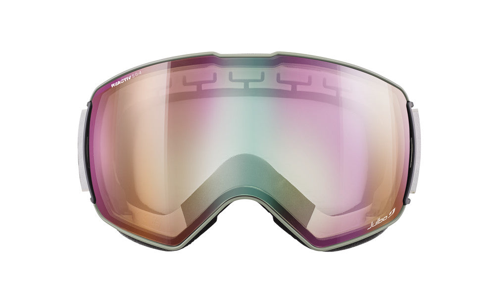 Julbo Lightyear Skibrille – Mint / Beige – REACTIV 0-4 High Contrast – Seitenansicht
