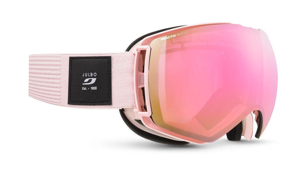 Julbo Lightyear Skibrille – Hellrosa – REACTIV HD 1-3 – Frontansicht
