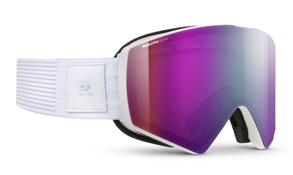 Julbo Razor Edge Skibrille – Weiß – REACTIV 0-4 High Contrast – Frontansicht