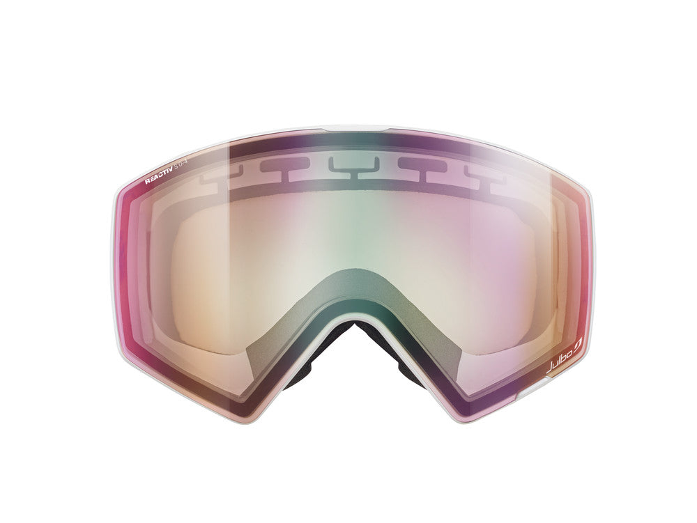 Julbo Razor Edge Skibrille – Weiß – REACTIV 0-4 High Contrast – Detailansicht