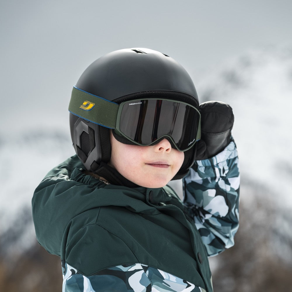 Julbo Atome Kinder-Skibrille – Dunkelgrün – Chromakids – Detailansicht