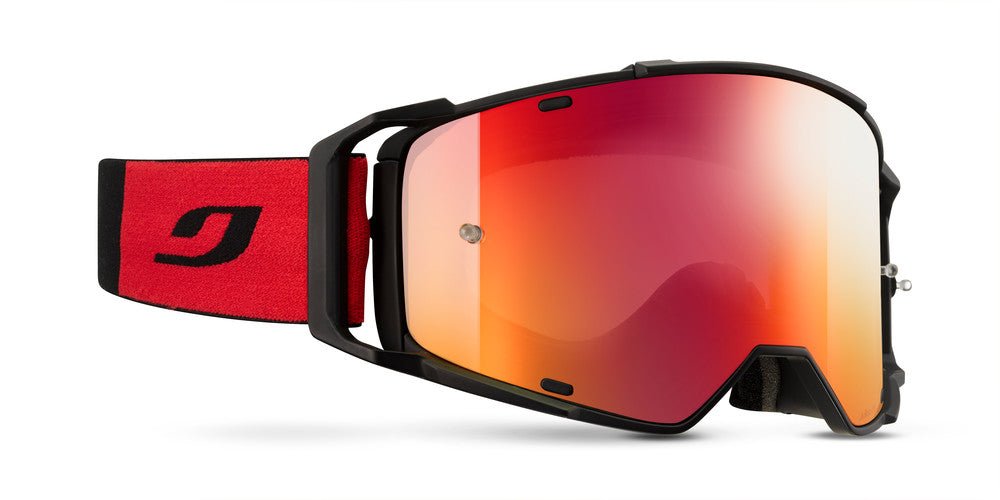 Julbo Shuttle MTB-Brille – Schwarz / Rot – Spectron 1 – Frontansicht