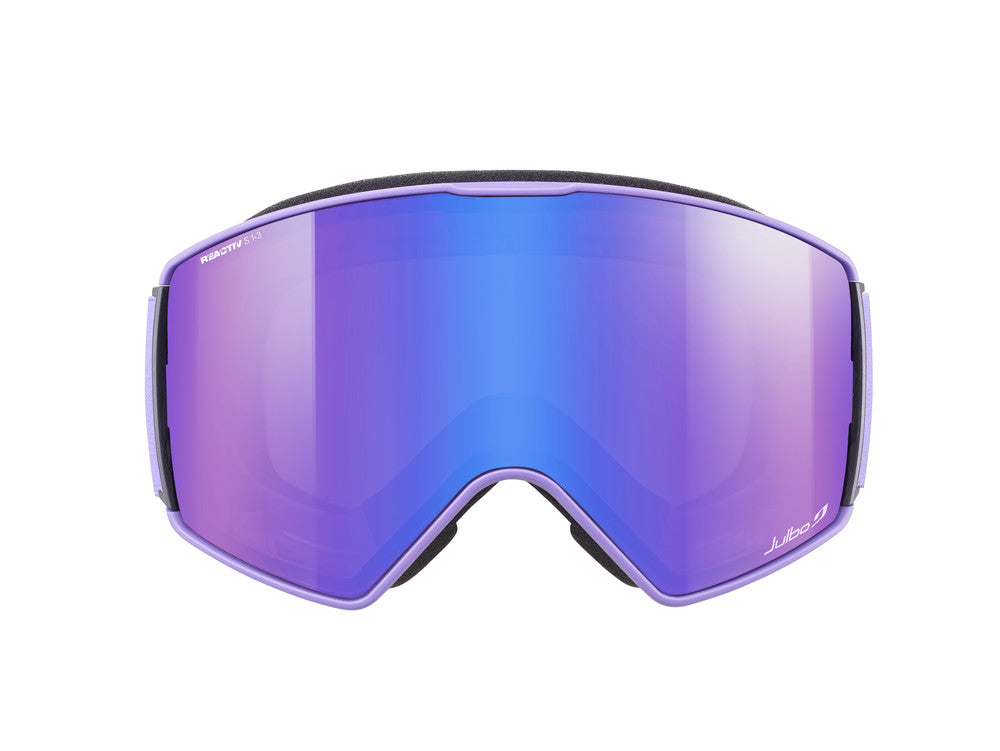 Julbo Launcher Skibrille – Violett / Schwarz – REACTIV 1-3 High Contrast – Seitenansicht