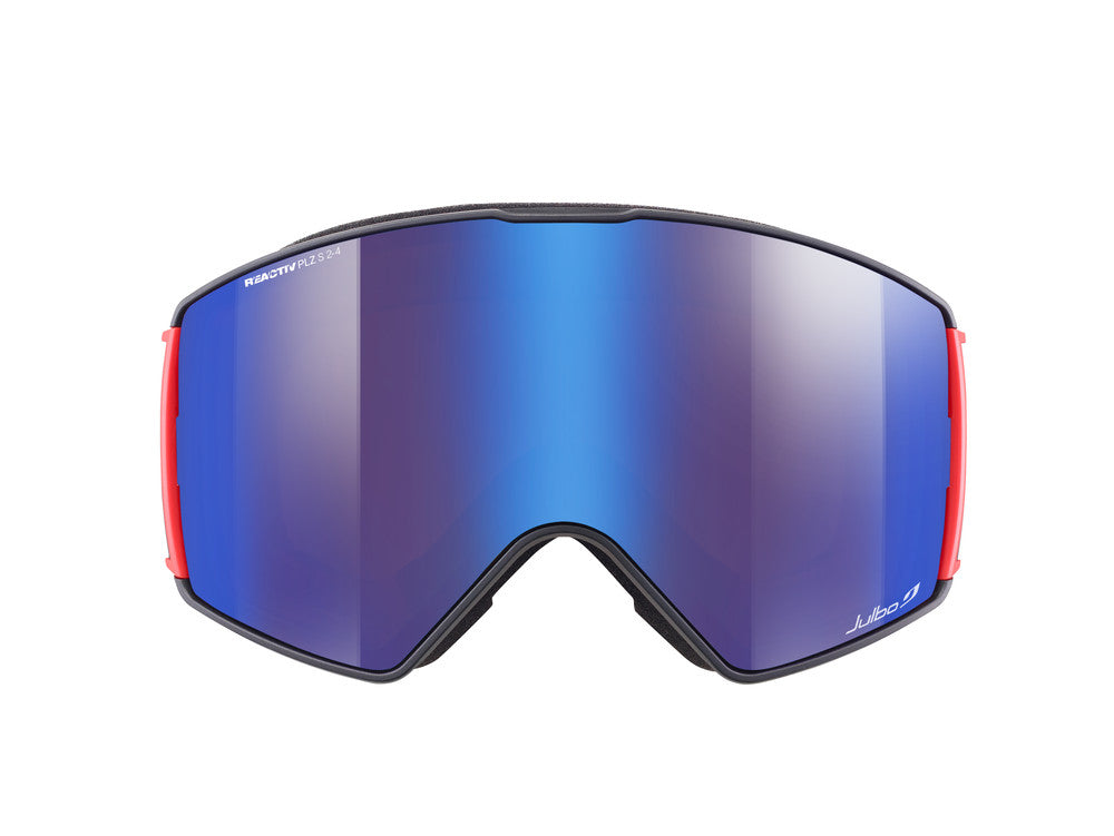 Julbo Launcher Skibrille – Rot / Schwarz – REACTIV 2-4 Polarized – Seitenansicht