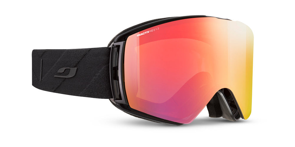 Julbo Launcher Skibrille – Schwarz – REACTIV HD 1-3 – Frontansicht