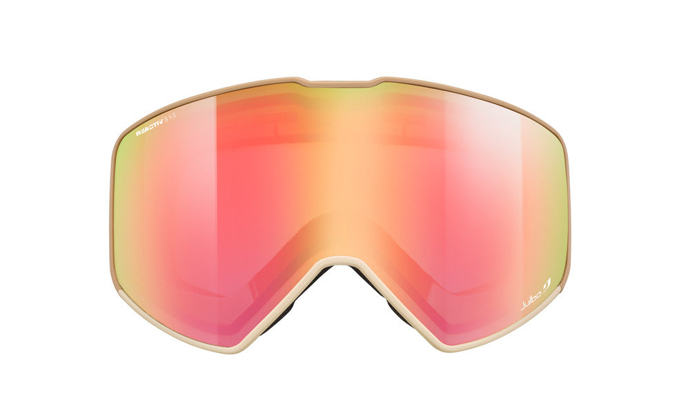 Julbo Cyrius-X Skibrille – Beige – REACTIV 1-3 High Contrast – Detailansicht