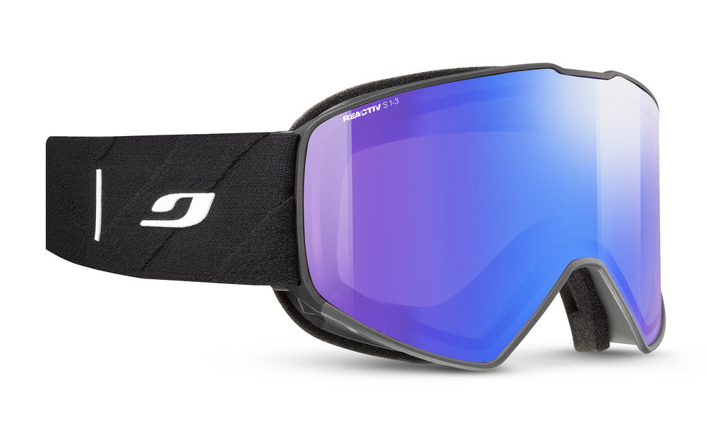Julbo Cyrius-X Skibrille – Schwarz / Grau – REACTIV 1-3 High Contrast – Frontansicht