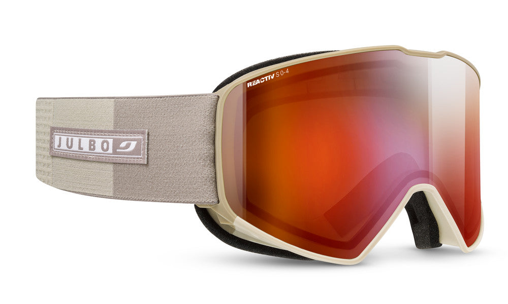 Julbo Cyrius-X Skibrille – Beige / Braun – REACTIV 0-4 High Contrast – Frontansicht