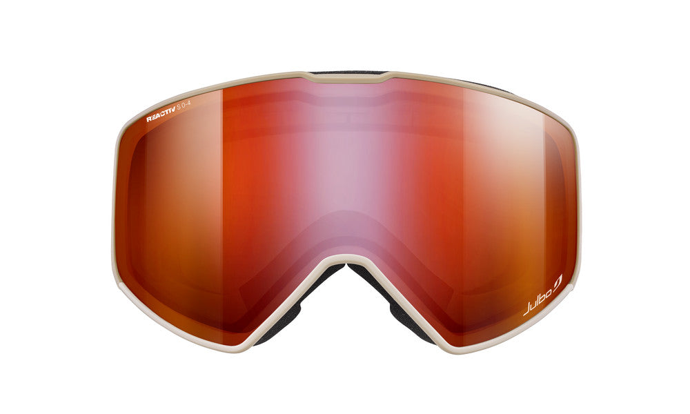 Julbo Cyrius-X Skibrille – Beige / Braun – REACTIV 0-4 High Contrast – Detailansicht