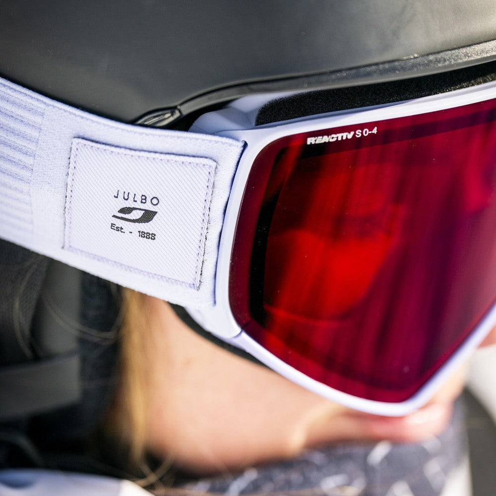 Julbo Cyrius-X Skibrille – Hellviolett – REACTIV 0-4 High Contrast – Detailansicht