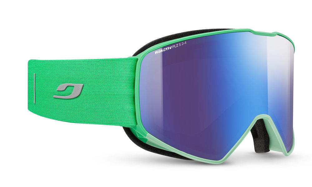 Julbo Cyrius-X Skibrille – Neongrün – REACTIV 2-4 Polarized – Frontansicht