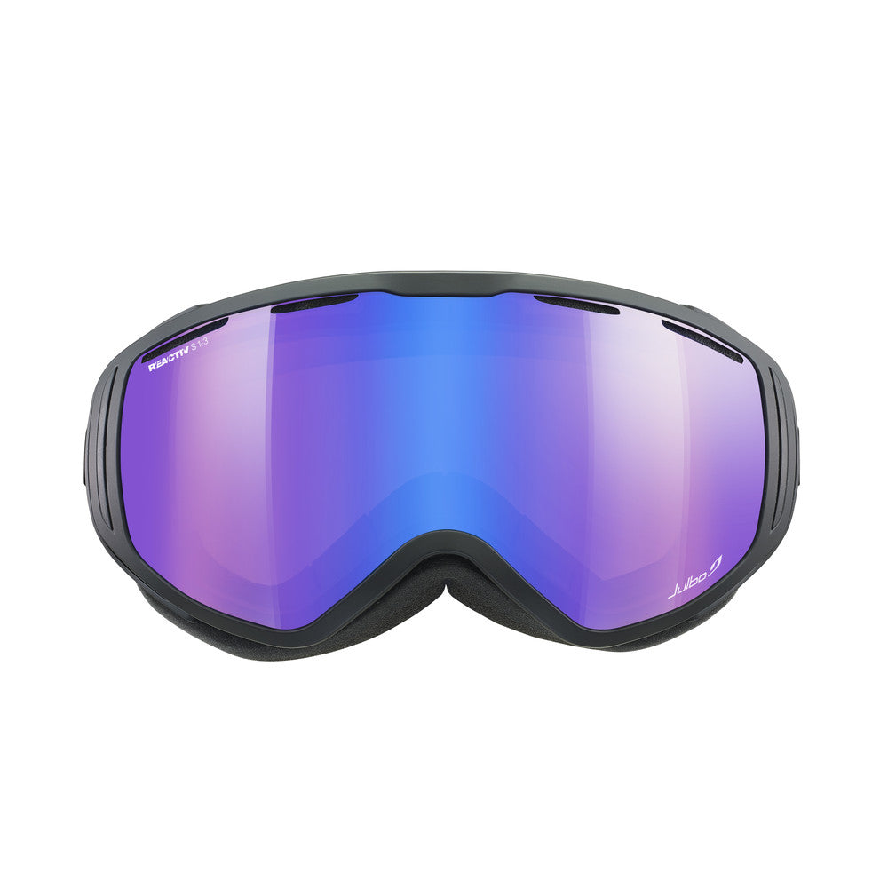 Julbo Titan OTG Skibrille – Schwarz / Grau – REACTIV 1-3 High Contrast – Seitenansicht