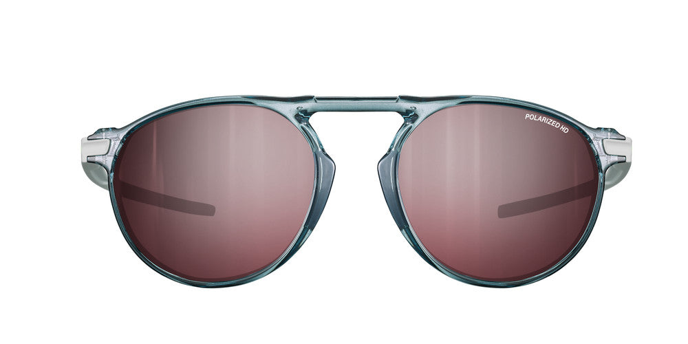 Julbo Meta Sonnenbrille – Blau Durchscheinend / Hellgrau – Spectron HD 3 Polarized – Detailansicht