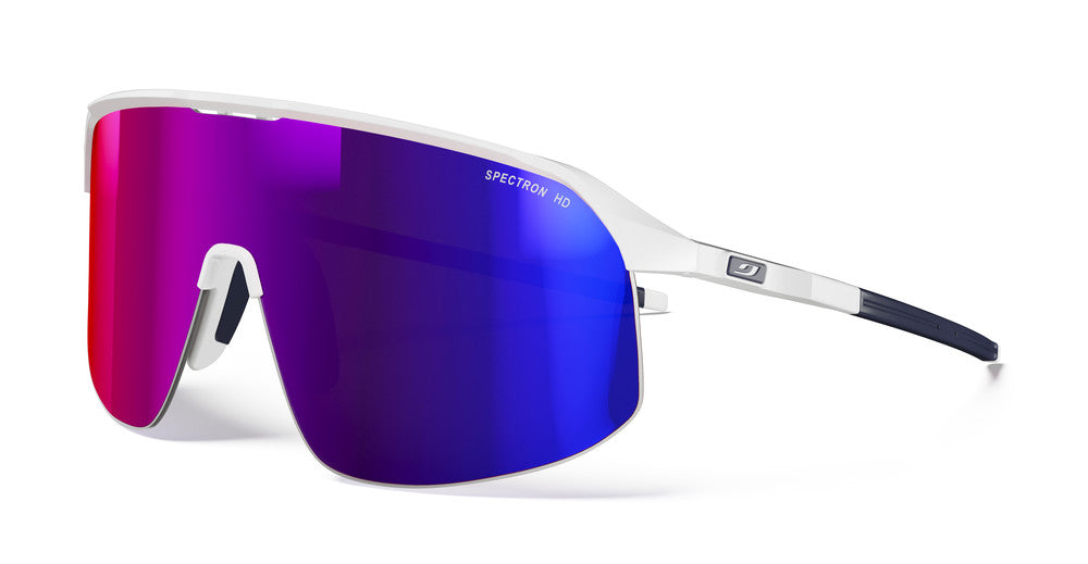 Julbo Density Groupama-FDJ Sportbrille – Weiß / Blau – Spectron HD 3 – Frontansicht