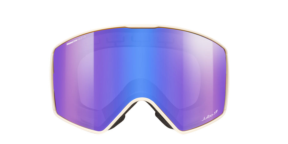 Julbo Launcher Skibrille – Beige – REACTIV HD 1-3 – Seitenansicht
